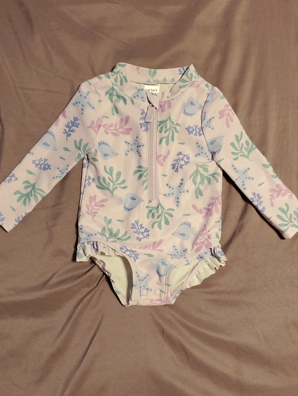 Carter's Long-Sleeve One-Piece Swimsuit